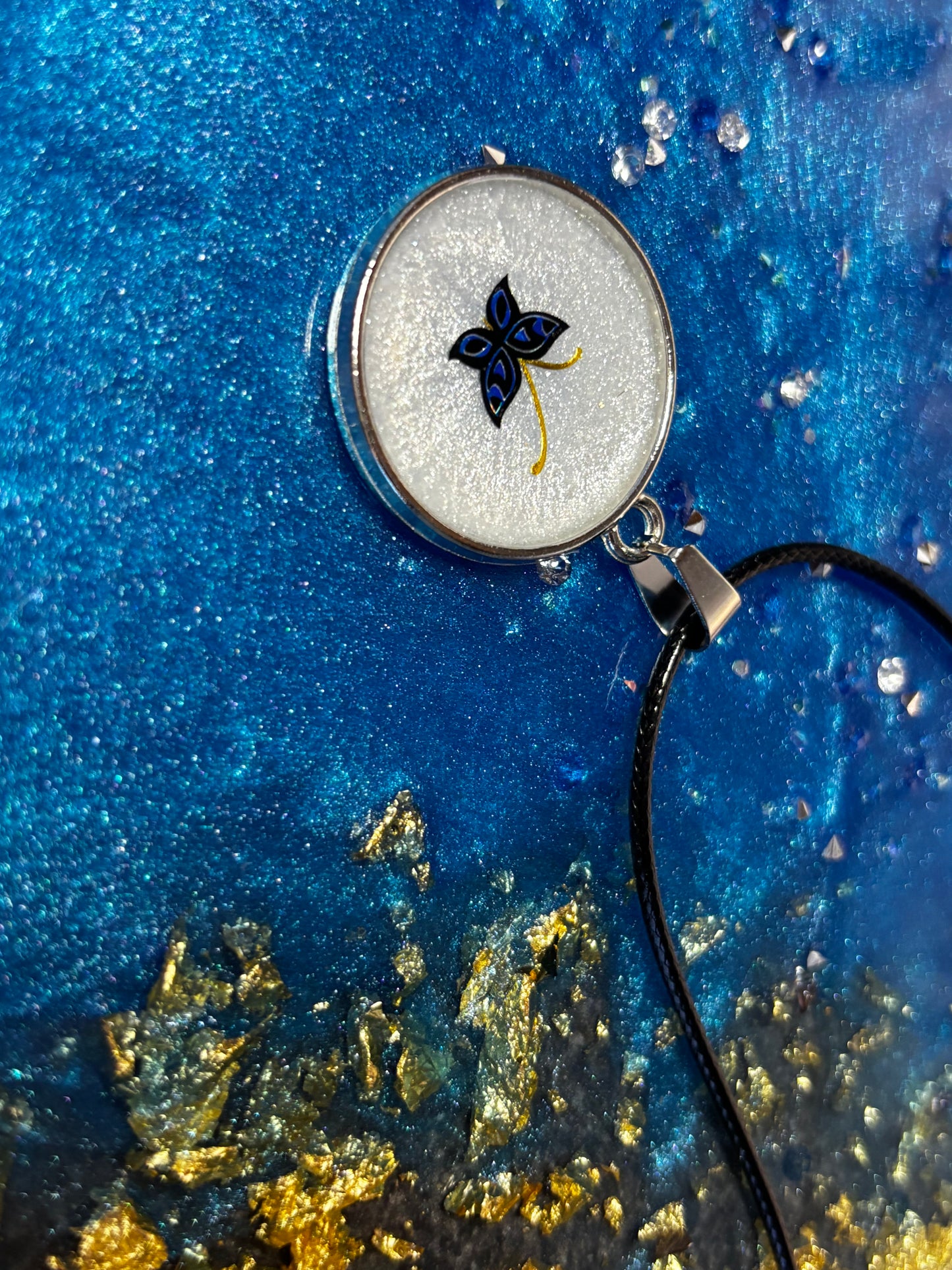 Butterfly Pearlescent necklace