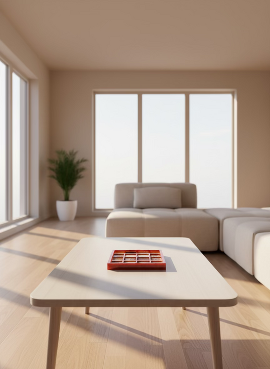 Sunset Red Coaster/ Trinket Tray